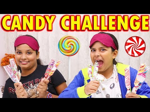 Candy Taste Test Challenge l Youtube Family l Twin Sister Anu Ayu Video