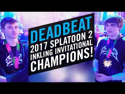 Deadbeat celebrates winning the Splatoon 2 World Inkling Invitational