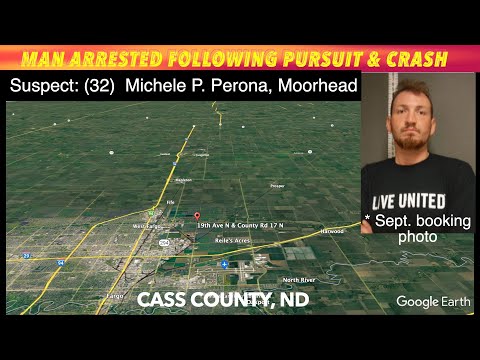 Man Arrested Following Pursuit & Crash In Cass County, North Dakota