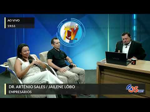 No Bate Papo da Semana, Dr. Artênio Sales E Jailene Lôbo da Óptica Nossa Senhora Aparecida