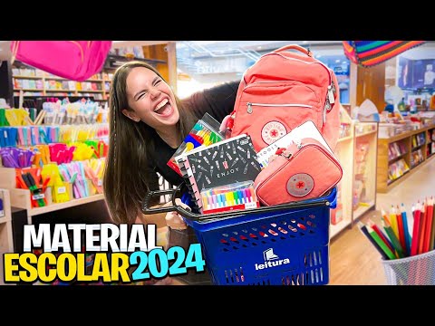 COMPRANDO MEU MATERIAL ESCOLAR 2024 !!