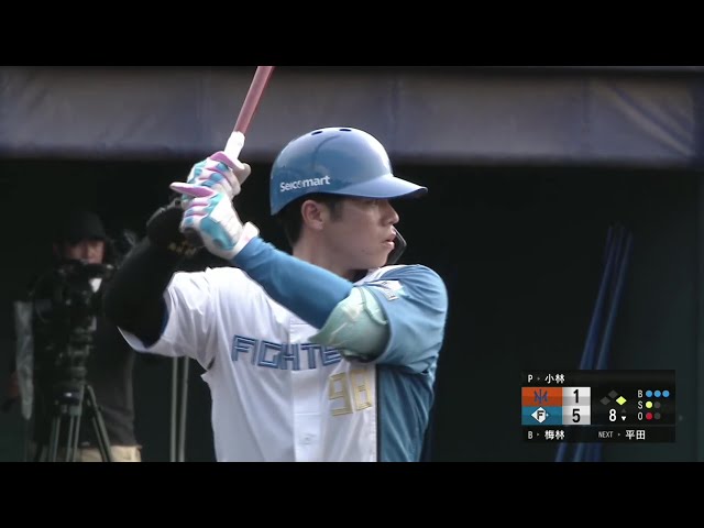 【ファーム】チーム10安打目!! ファイターズ・梅林優貴 代打で三塁線を破るタイムリー2ベース!! 2025年7月2日 北海道日本ハムファイターズ 対 オイシックス新潟アルビレックスBC