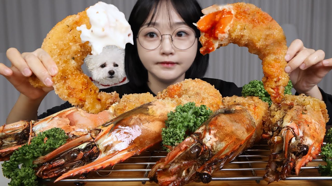 바삭바삭! 블랙타이거새우튀김 먹방🍤Crispy Fried Shrimp Mukbang Mukbang ASMR