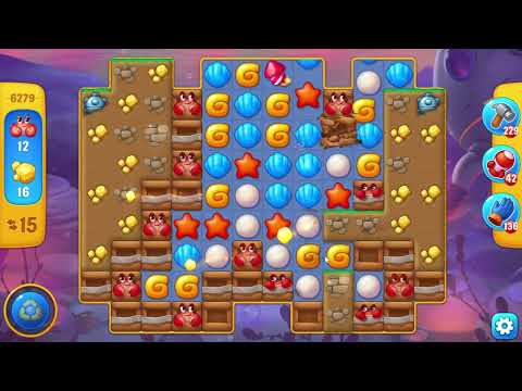 Fishdom 6279 Level - 16 moves - NO BooSTERS
