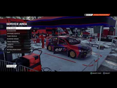 Roll it. DiRT 4 Winter Stages, Mitsubishi Lancer Evolution X, Event 1 Set up and Shakedown