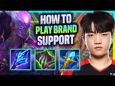 LEARN HOW TO PLAY BRAND SUPPORT LIKE A PRO! - T1 Keria Plays Brand Support vs Yuumi! |