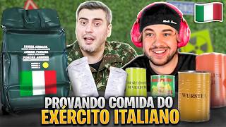 PROVANDO COMIDA DO EXÉRCITO ITALIANO! - React Canal Área Secreta