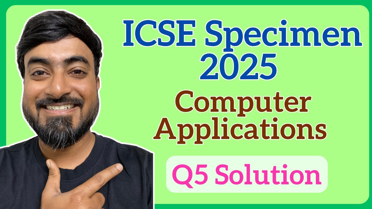 ICSE Class 10 Computer Applications 2025 Specimen Q5 | Java Program on Strings