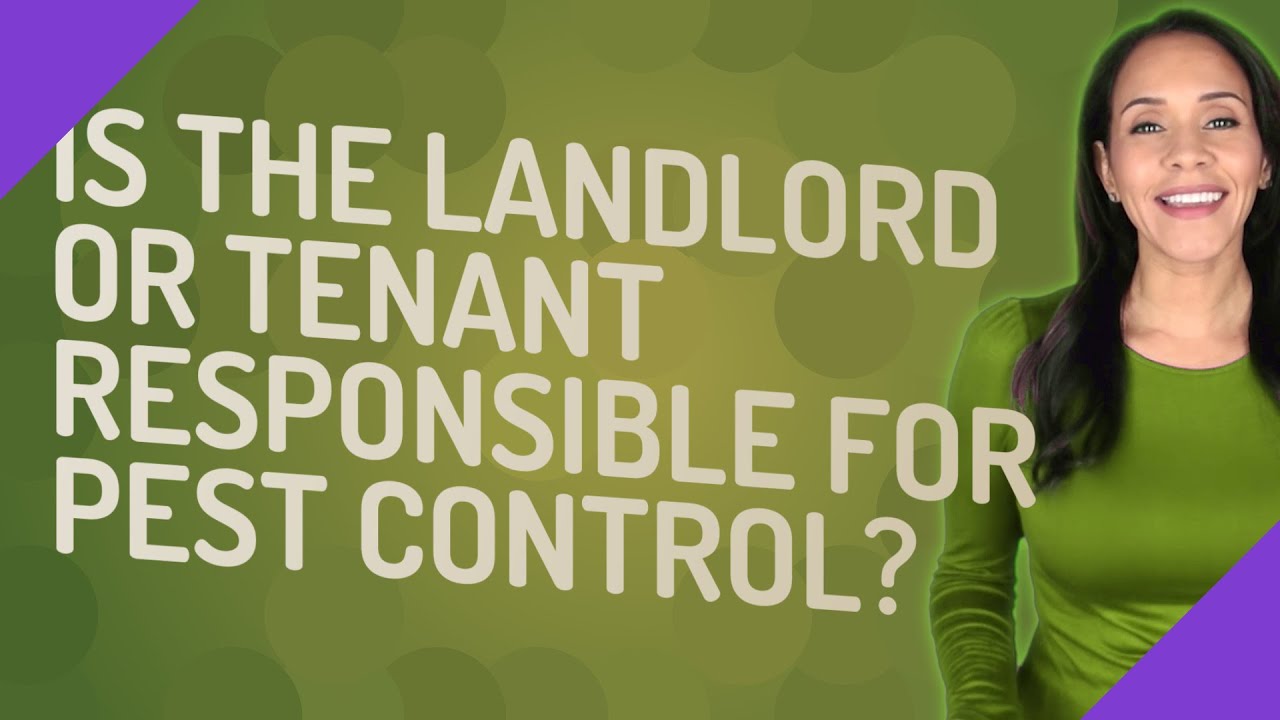 Is the landlord or tenant responsible for pest control?