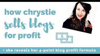 How To Sell Your Blog with Chrystie Vachon