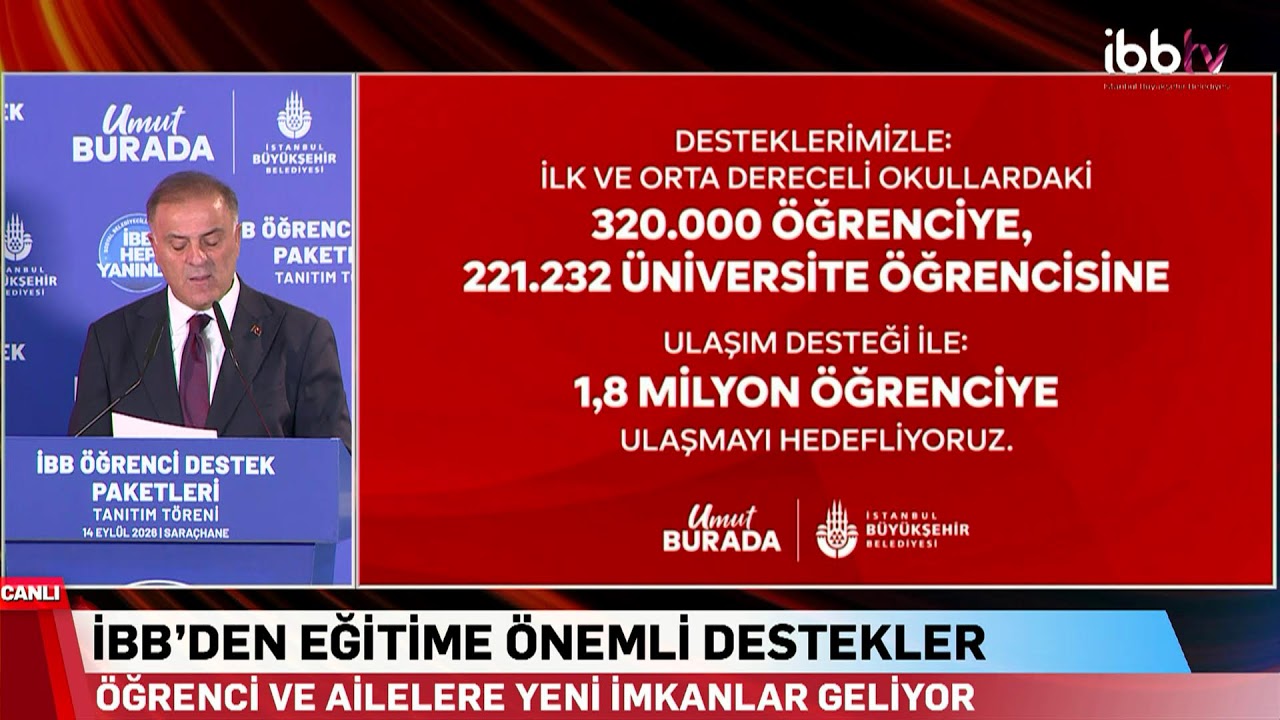 İBB ÖĞRENCİLERİN HEP YANINDA!