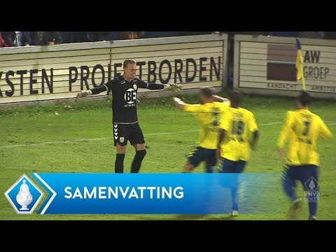 Highlights KNVB Beker: FC Lisse - Hoek (20/9/2017)