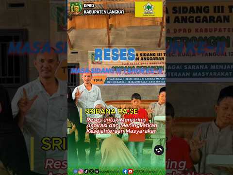 Ketua DPRD Kabupaten Langkat Sribana Perangin Angin, SE Reses Di Desa Bekiun Kecamatan Kuala