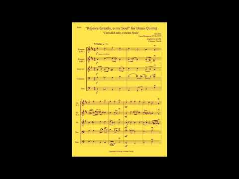 Cristiano Vecchi - "Rejoice Greatly, o my Soul" for Brass Quintet - Sheet Music