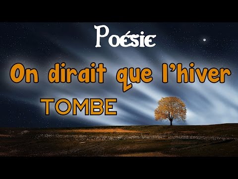 Poésie ❄ On dirait que l'hiver tombe de Maurice Carême ❄