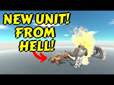 Armoured HELLHOUND Escaped Hell NEW UNIT in Animal Revolt Battle Simulator