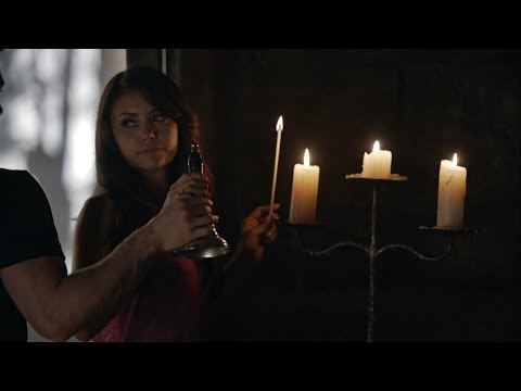 TVD 5x4 - After almost attacking a waitress, Damon and Elena take Stefan to a family crypt | HD