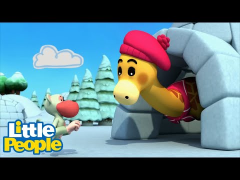 Little People | A Giraffe in the Igloo? 🦒🧊 |2 Hour Cartoons |Educational| Little People Fisher Price - Kids TV Series, Kingdom Kids Zone - Little People - Fisher Price