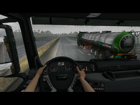 ETS 2 - MAN TGX Euro 6 Transporting Asphalt Miller - Writigen Part 1