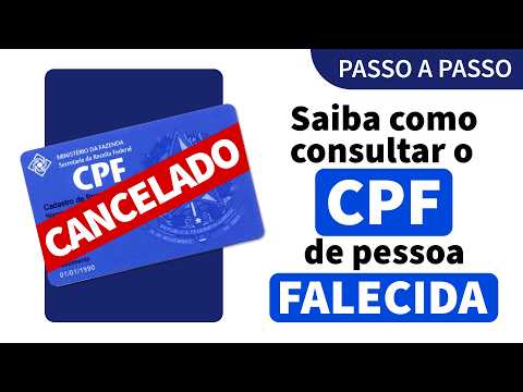 Vídeo: CPF de pessoa falecida: baixa, consulta e dúvidas