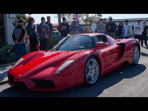 Rare 1 of 446 produced Ferrari Enzo Cold Start Loud Exhaust. Rancho Santa Fe Cars & Coffee 4-8-23