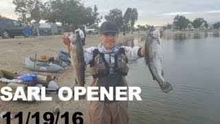 Santa Ana River Lakes 11/19/16 TROUT Opener !?!? NEAR LIMITS !?!?