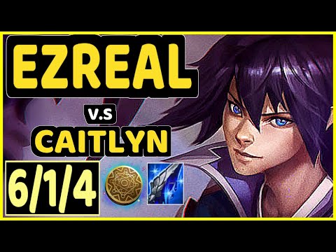 JUZINHO (EZREAL) vs CAITLYN - 6/1/4 KDA BOTTOM ADC CHALLENGER GAMEPLAY - BR