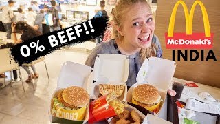 0% BEEF?! What McDonalds in India is Like