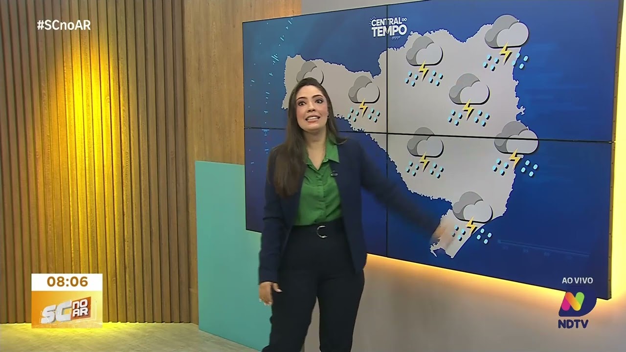 Central do Tempo -  Quarta-feira tem aviso de tempestade e baixa temperatura em SC