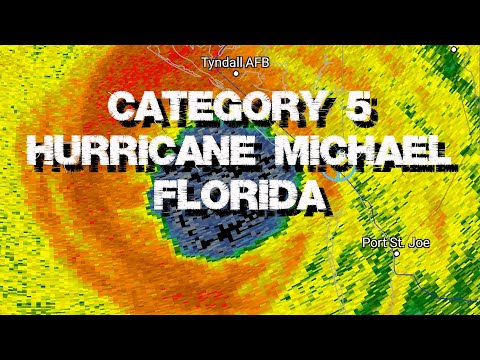 CAT 5 Hurricane Michael Landfall Mexico Beach, Florida October 10, 2018