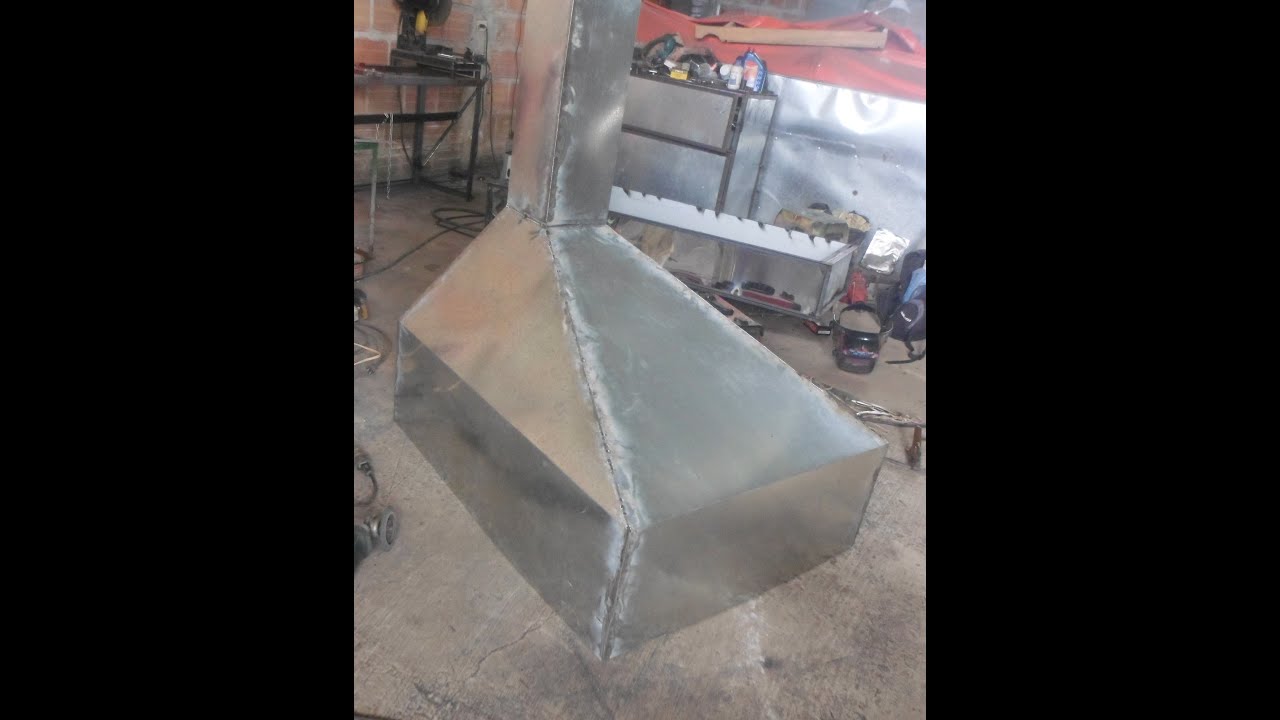 COMO HACER CHIMENEA METALICA DOBLANDO LAMINA FACIL
