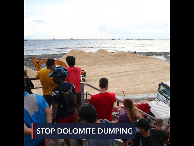 Environmental groups launch petition vs dumping of crushed dolomite in Manila Bay