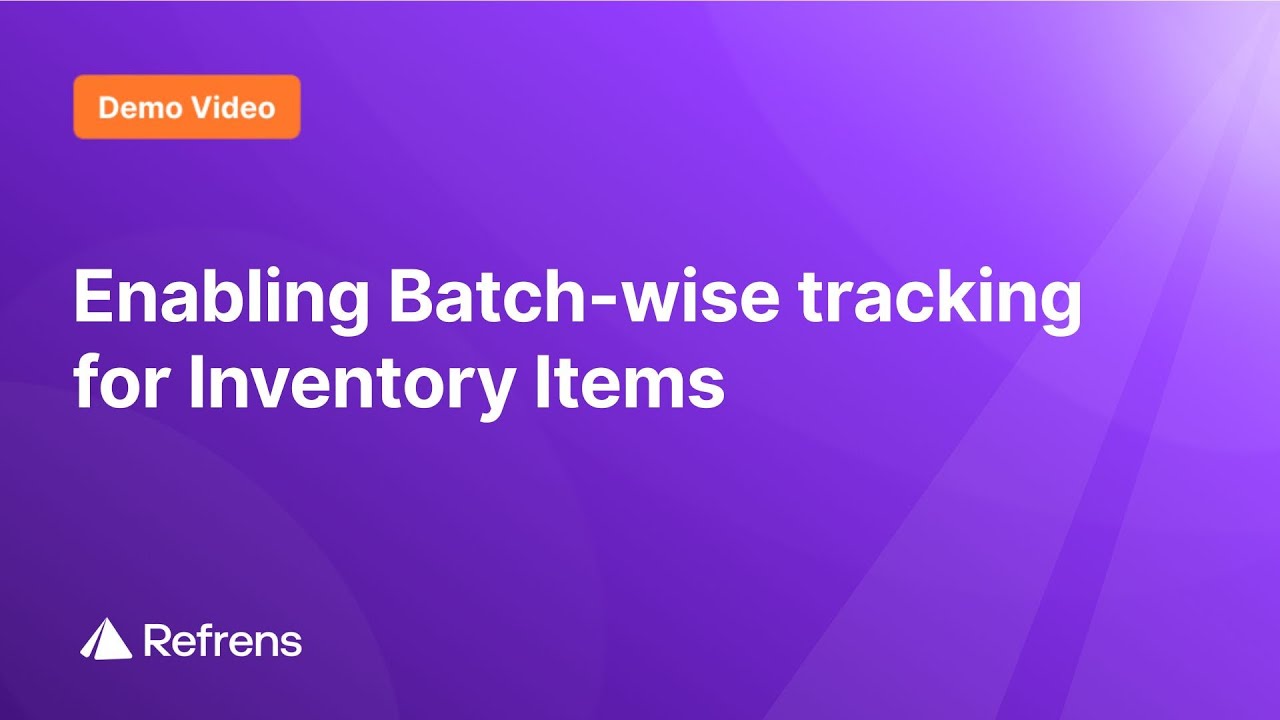 How to enable batch-wise tracking for your inventory items?