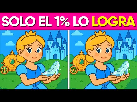 Can you spot the 3 differences in 60 seconds? 👧🏼👠👑 10 Visual Challenges for Quick Minds 🧠