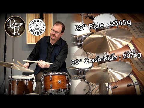 Burke's Works & Bronze Pie - 22" Ride Cymbal (2345g), 20" Crash/Ride Cymbal (2076g) #cymbal #sunday