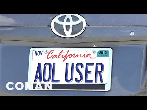 Humble Los Angeles Vanity License Plates | CONAN on TBS