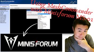 Setting up Mesh Commander with Minisforum MS-01 using Intel vPro AMT Remote Setup