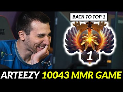 Arteezy Back to TOP 1 with 10000 MMR game - 2EZ4RTZ