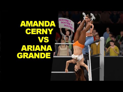 WWE 2K17 Amanda Cerny vs Ariana Grande - Extreme Rules