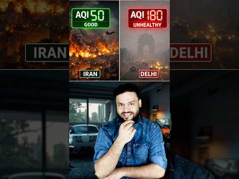 Even in WAR, India Has WORSE Air Quality Than IRAN Tehran! #shorts