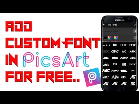 How to Add Custom Stylish Font in Picsart for free | add font to PicsArt | must watch Video