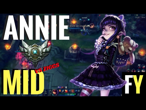 ANNIE vs Ziggs - Patch 7.3 (MID SIII)