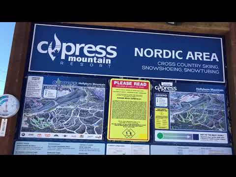 Hollyburn snowshoeing at Cypress Tourist Area Vancouver Video