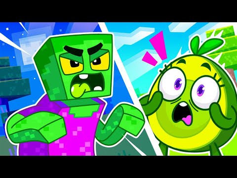 Avocado Baby VS Zombie - Best Minecraft Story!