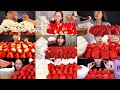 STRAWBERRY WHIPPED CREAM ASMR MUKBANG COMPILATION TOO SATISFYING DESSERT SOUNDS