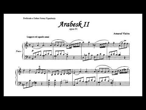 Amaral Vieira - Arabesk II (No.2 das Quatro miniaturas) (Kazuko Kobayashi, piano) 2