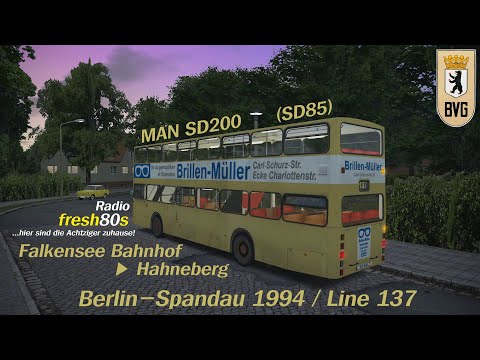 [OMSI-2] Berlin-Spandau 1994 / Line 137 / Falkensee Bahnhof → Hahneberg