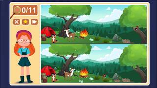 Viki Spotter: Camping, Level 8 Walkthrough, 1080p/60FPS.