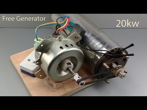 Get 20kw 230v Free Energy Generator with Submersible Motor and Air Cooler Fan Motor