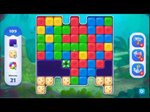 Fishdom Blast Level 109 - NO BOOSTERS GAMEPLAY 🐠 | SKILLGAMING ✔️